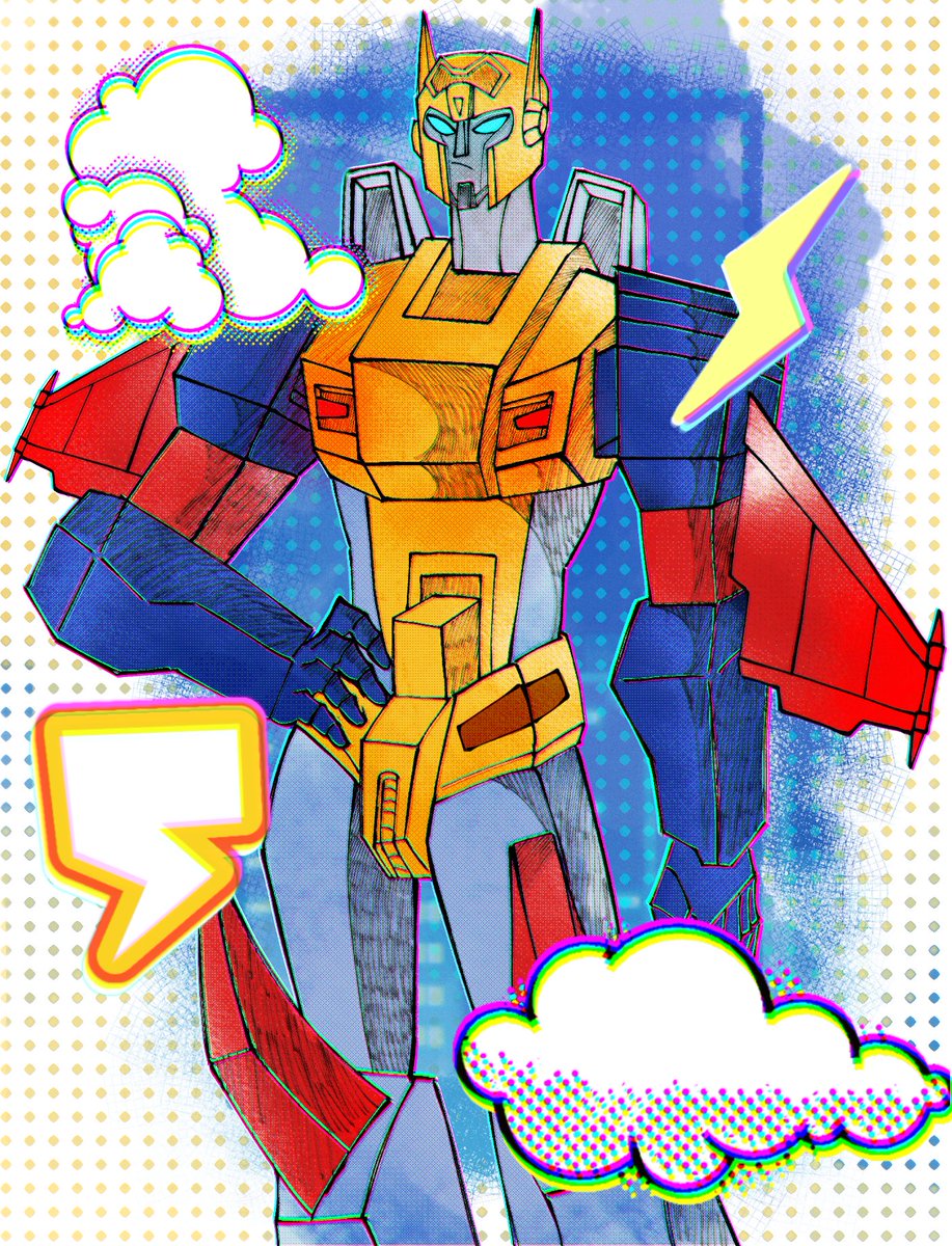 BlueShirezz's tweet image. First Art of the Year!⭐
#Transformers #Maccadam #Masterforce #Metalhawk