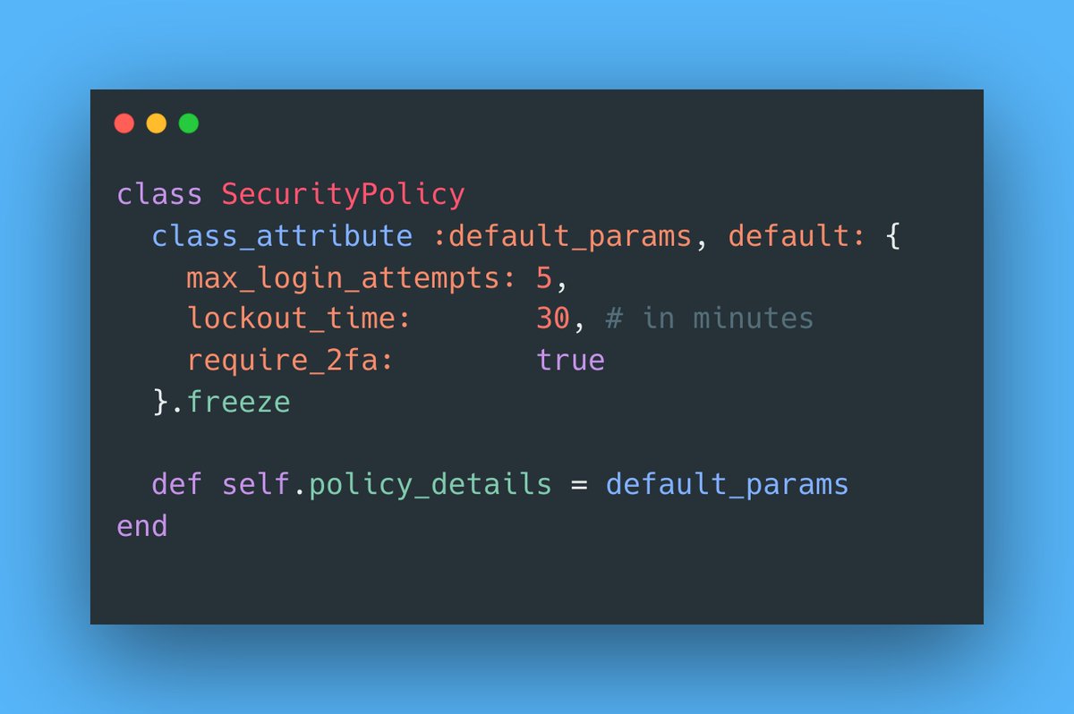 RubyCademy's tweet photo. Combine Rails `class_attribute` with the `default:` option to centralize configurations effortlessly! 🤩

#rubyonrails #activesupport