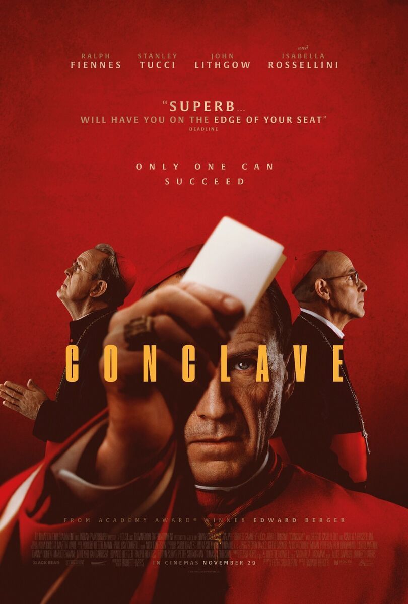 What's on this week at Stoke Film Theatre...

🎬Tues 7, Sat 11 &amp; Thurs 16 Jan: Conclave (15)
🎬Thurs 9 Jan: Point Break (15) 
🎬Sat 11 &amp; Tues 14 Jan: All We Imagine As Light (15)

All films start at 7.45pm, no ads or trailers. Buy tickets buff.ly/4dxLjge.