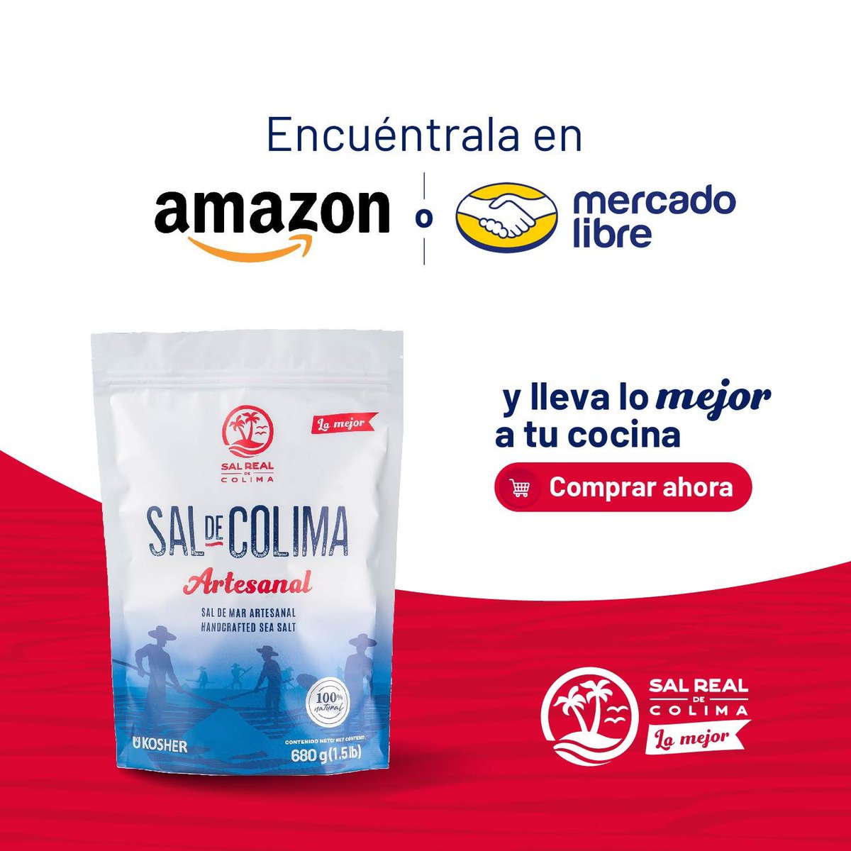 AdColima's tweet image. Sal Real de Colima, a solo un click 🧂✨. Encuéntrala en Amazon y Mercado Libre. Calidad y sabor directo en tu cocina.  

#SalRealDeColima  #SalDeMar #Amazon #MercadoLibre #CocinaSaludable #SaborNatural #CompraFácil