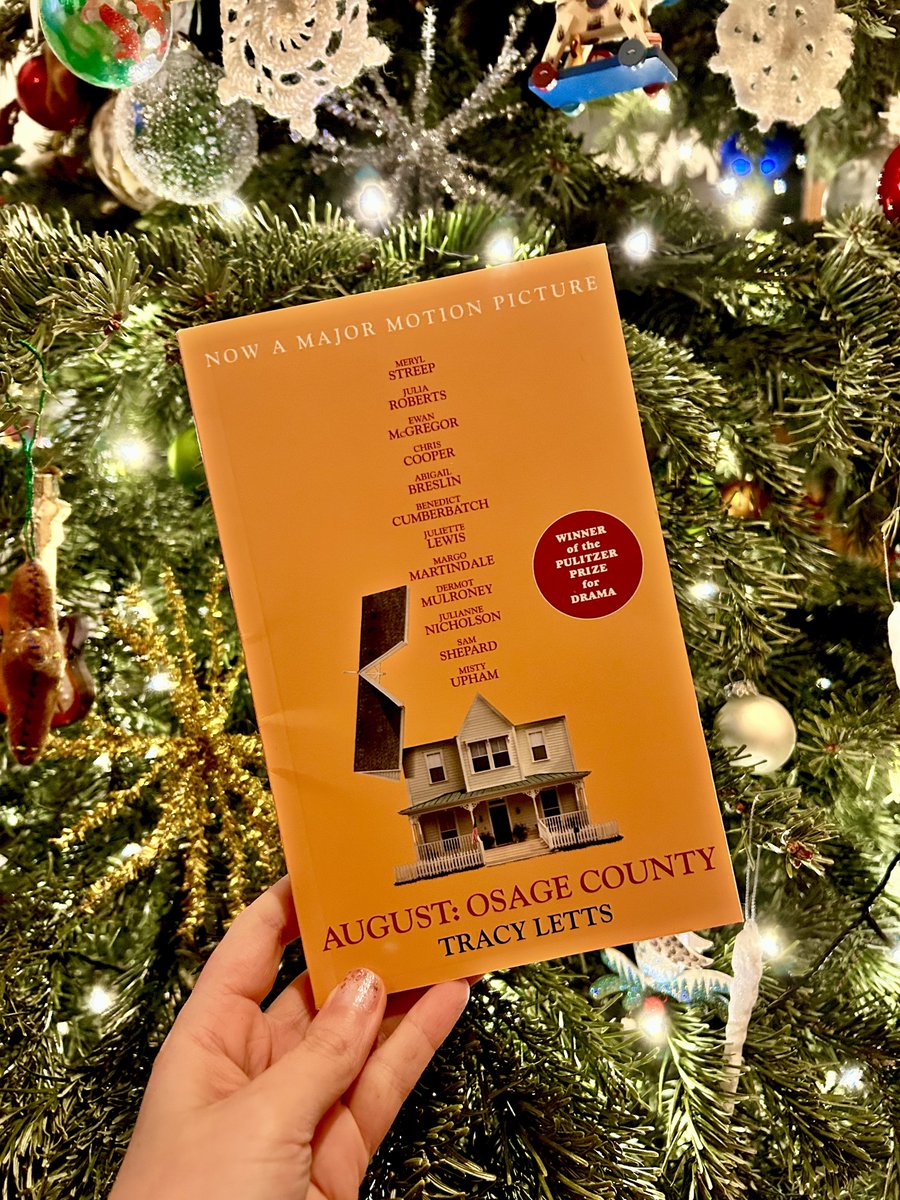 EMSLaurenson's tweet photo. What’s your first book of the year? I’m reading the play August: Osage County by Tracy Letts. Loved the film with Merrily Streep and Julia Roberts and am planning to expand a short play of mine this year.
#BookTwitter #playwrite #writers #readers https://t.co/yjzits6bug