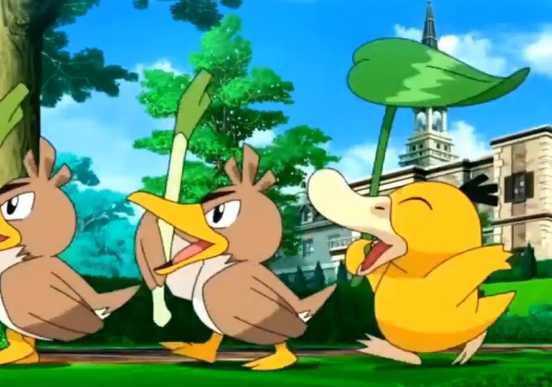 PokemonGems's tweet photo. Psyduck acting like a Farfetch’d https://t.co/6UDUjjnyn5