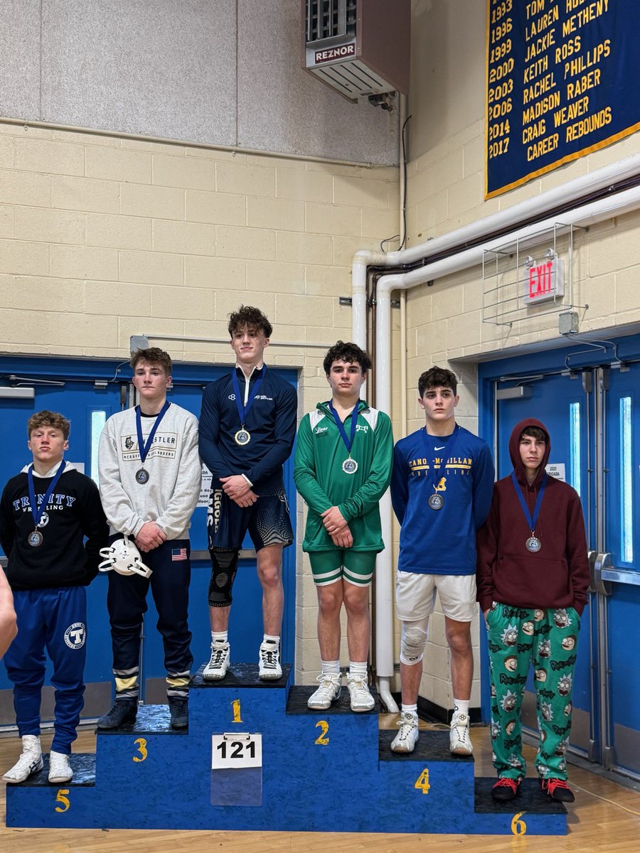 Lions_Wrestling's tweet photo. Congrats to our Varsity wrestlers who placed at the TRICADA tournament yesterday!  💪🦁🙌

Brock Dennison 2nd @ 121
Talan Mizenko 2nd @ 145
Luke Dunlap 3rd @ 152 https://t.co/iNOVY53AEy