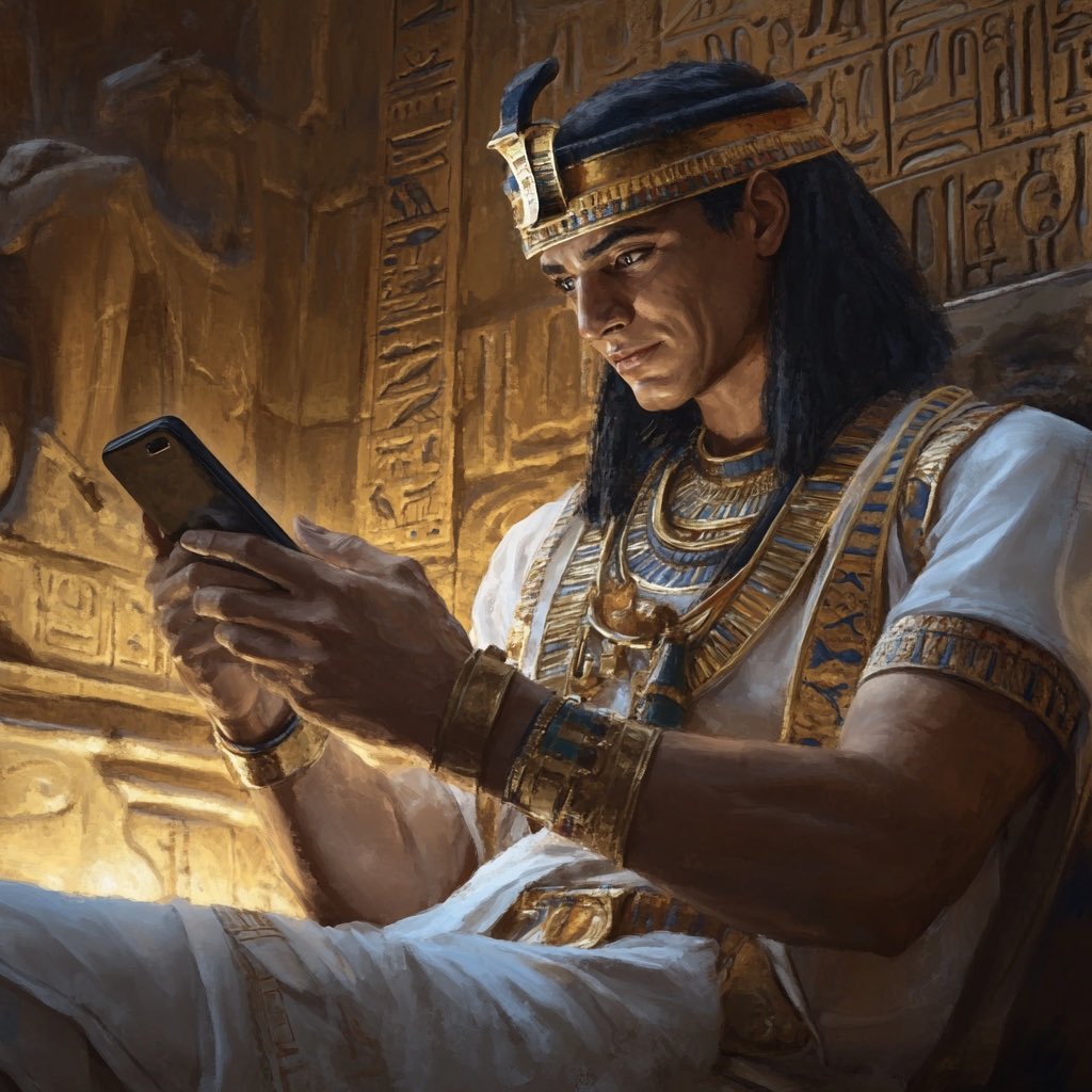 DirkBartz's tweet photo. Egyptian Pharaoh's latest X post:
'Just checked the pyramid construction progress. Looking majestic! #PyramidLife #RoyalUpdates' ๐ฑ๐
#eTatos https://t.co/cFEnLmwiHo