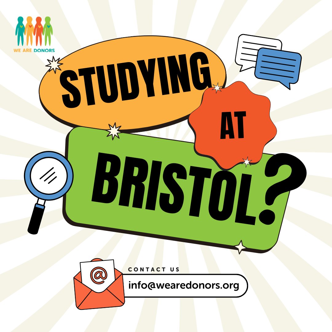 🎓 Calling all Bristol Uni students! Join We Are Donors to gain leadership skills, network with medical professionals and boost your CV by organising blood drives and school talks! 🔥Email info@wearedonors.org #BristolUniversity #WeAreDonorsUK #organdonation #blooddonation