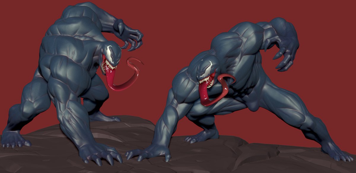 WIP.
Highpoly preview
pose ref : artstation.com/artwork/49QEnY
#Venom #ZBrush