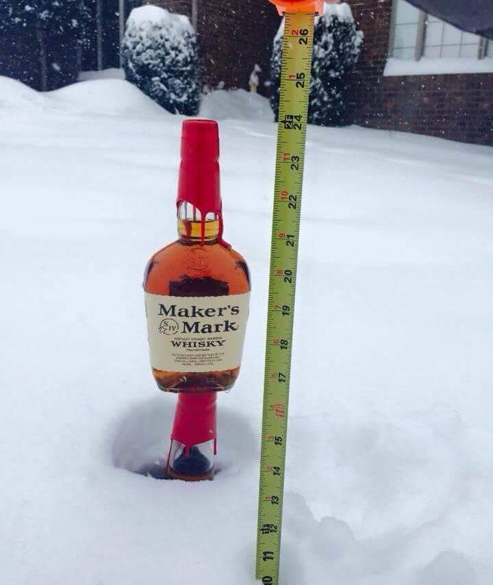 DRParchitect's tweet image. Measuring snow in Kentucky (admittedly this was taken a while back in Louisville).