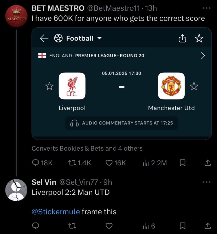 Sel_Vin77's tweet photo. @BetMaestro11 Bro pls I don win uhm 🙏🙏 https://t.co/JmbGuz8AkC