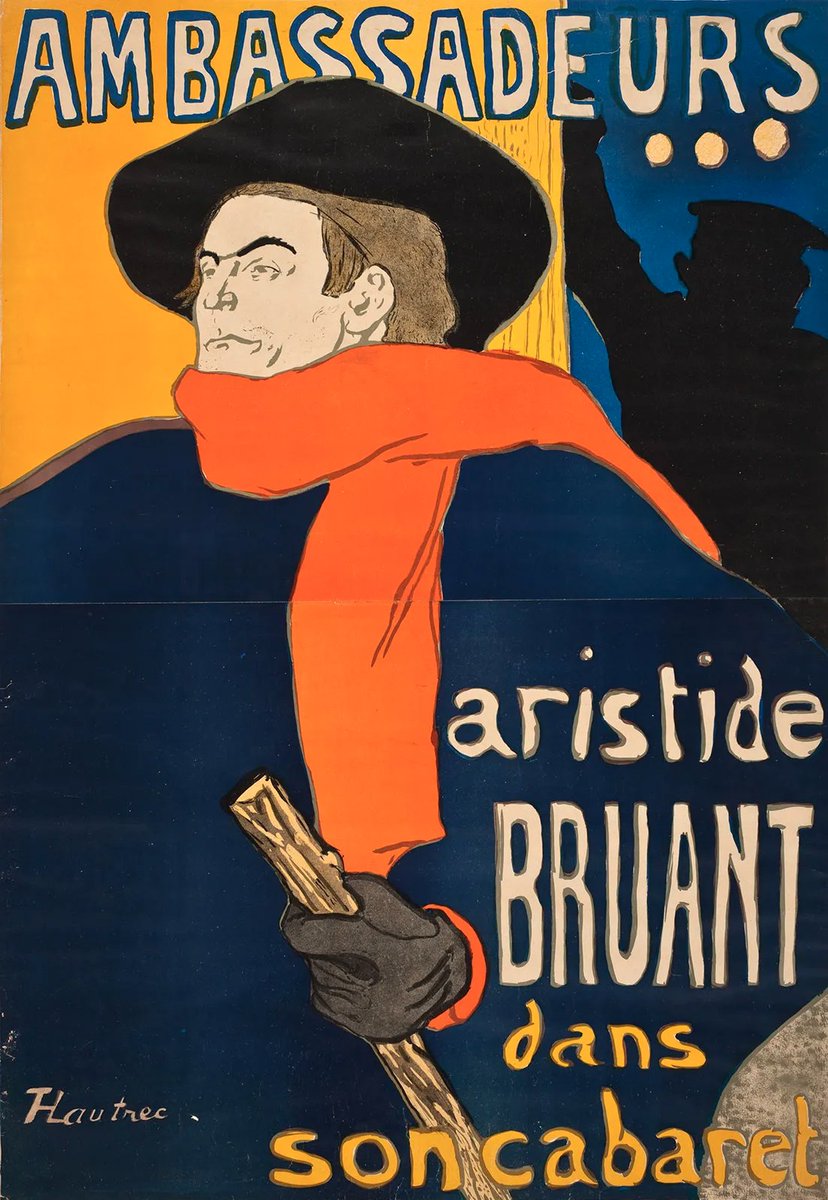 Ambassadeurs: Aristide Bruant
- Toulouse-Lautrec

Many designers see Toulouse-Lautrec as an early inspiration for their profession. It's easy to see why.