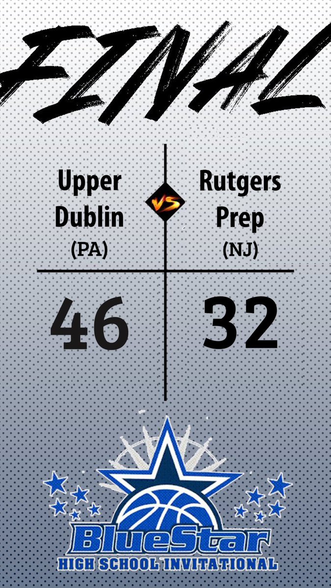 Blue Star Basketball (@bluestarbb) on Twitter photo Blue Star’s 17th Annual High School Invitational : Game 7 Result - Upper Dublin gets a quality win against Rutgers Prep! <a href="/UpperDublinHS/">UDHS</a> Blue Star’s 17th Annual High School Invitational : Game 7 Result - Upper Dublin gets a quality win against Rutgers Prep! <a href="/UpperDublinHS/">UDHS</a>