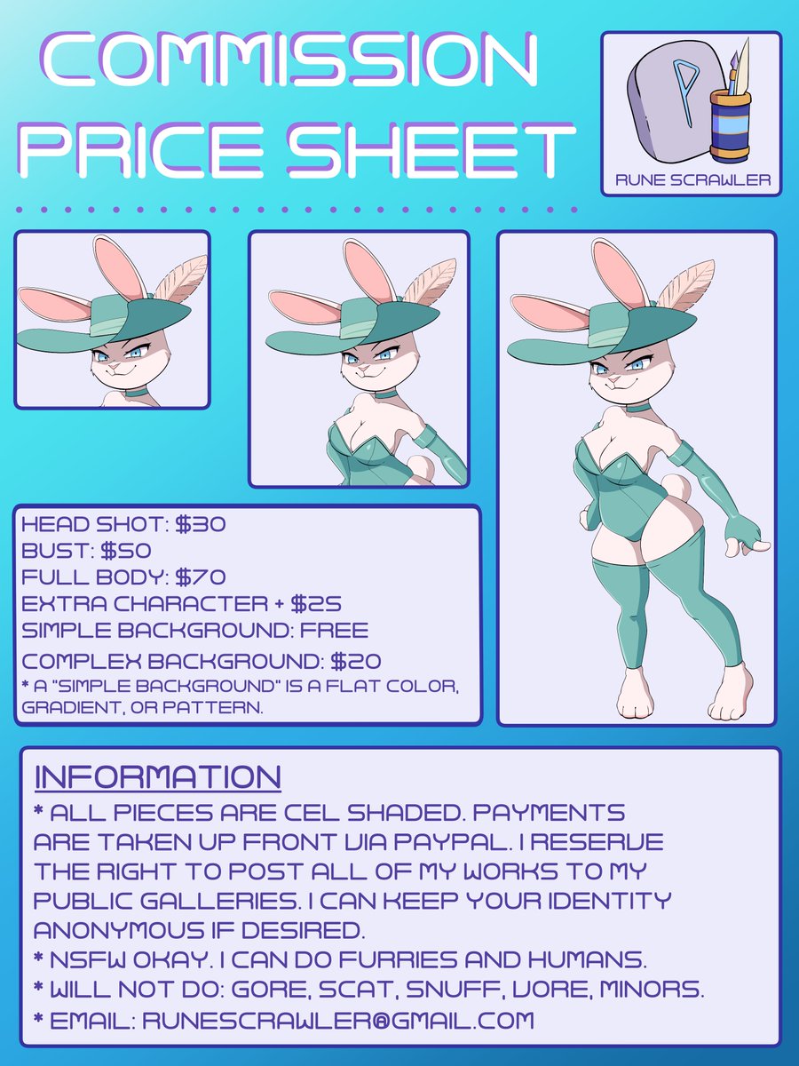 runescrawler's tweet image. I am open for coms! I have a handful of slots open this time around, so contact me if you're interested!