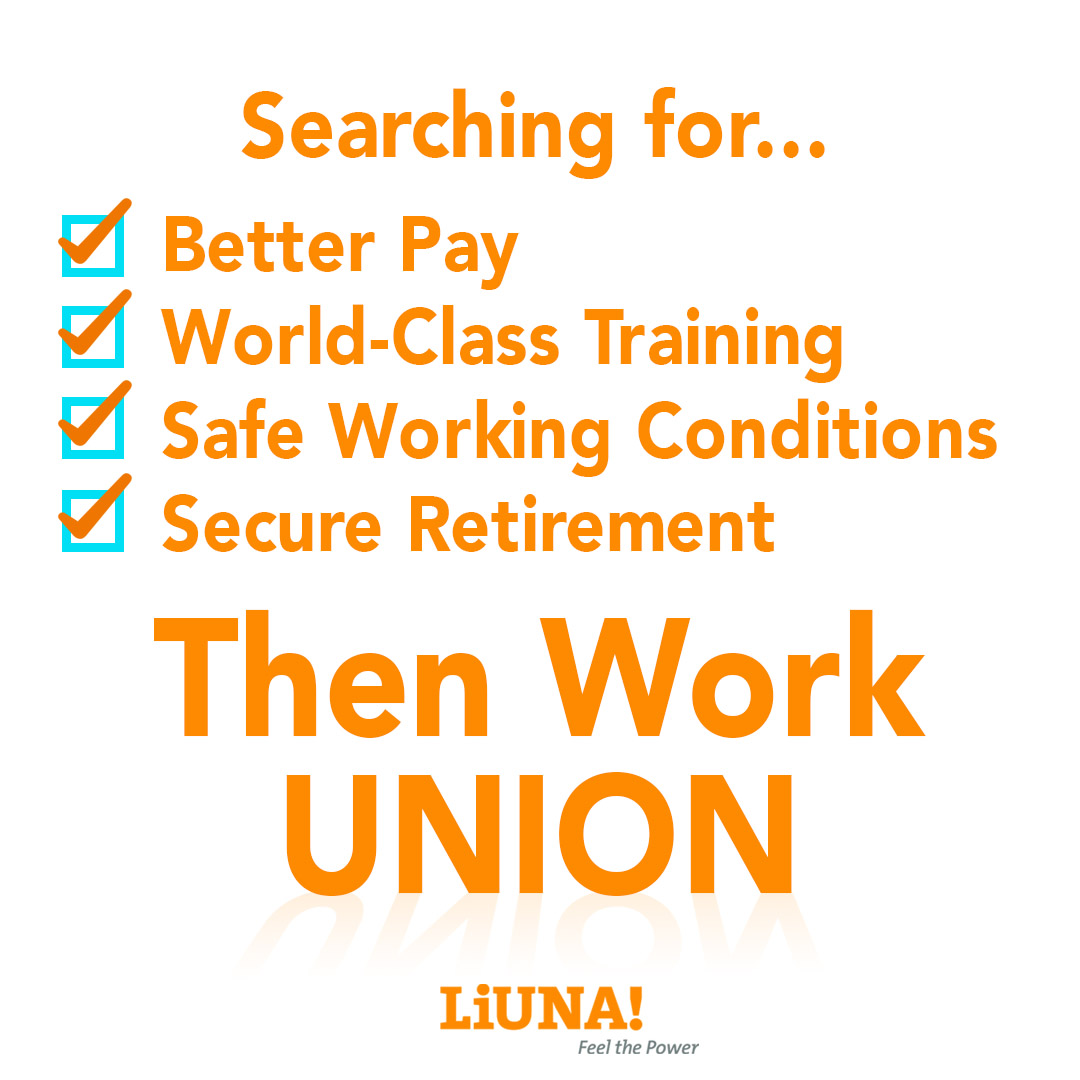 LIUNAmidwest's tweet photo. Life is BETTER in a union. From better pay to world-class training to a secure retirement, #LIUNA members live better!

#WorkUnion #Unions #Career #Safety #Pension #Healthcare #Retirement #Benefits #Family #Training #Apprenticeship #MarchToOneMillion #JoinTheMarch #FeelThePower https://t.co/bFmm1wEpdn