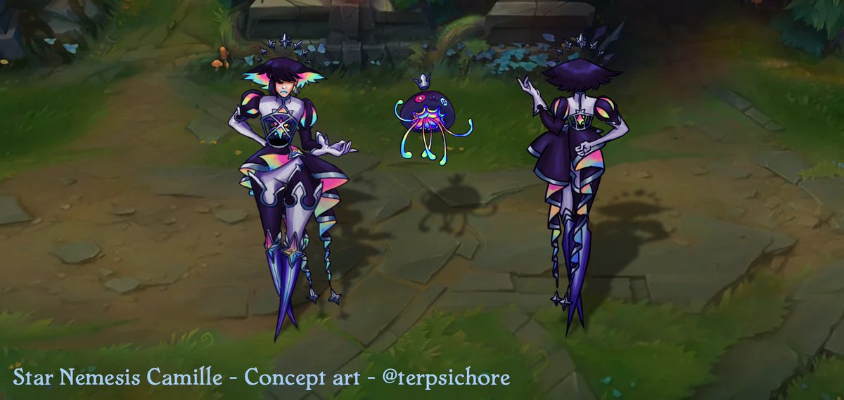 I participated in the Call of the First Star zine! <a href="/FirstStarZine/">Call of the First Star - A League of Legends Zine</a> I made a concept art and a 3D model for Star Nemesis Camille ✨Hope you enjoy!
#CallOfTheFirstStar #CotFS2025