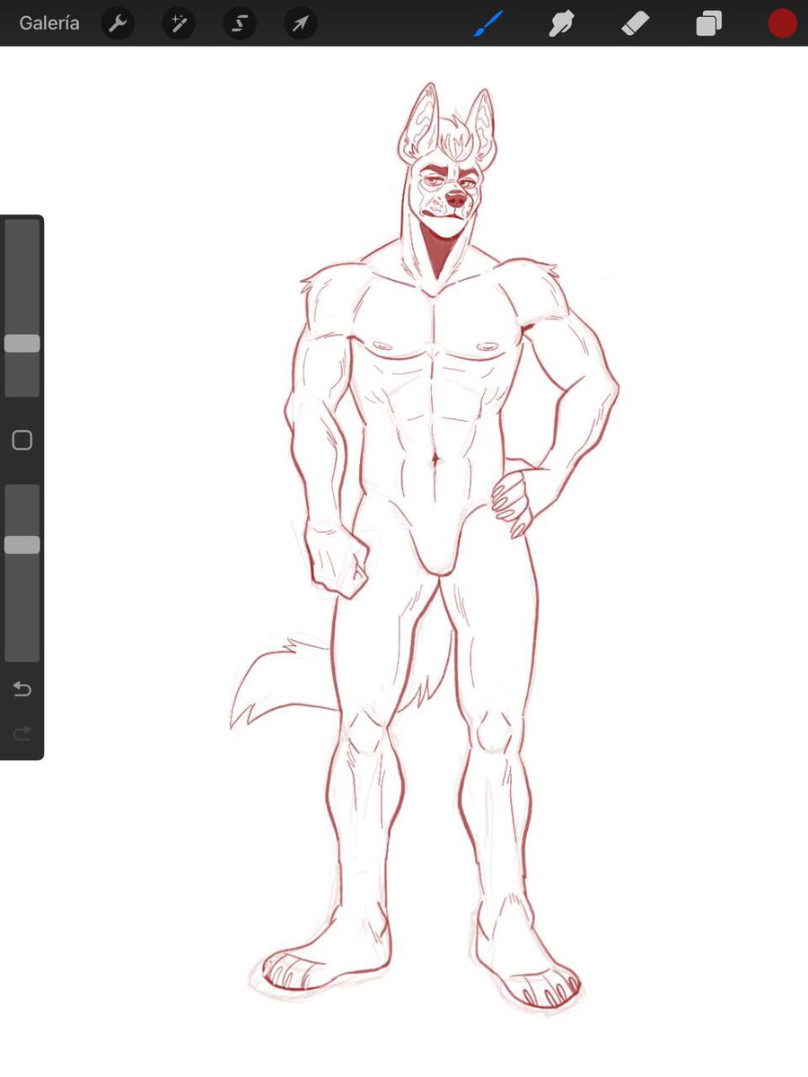 Finally took the leap and commissioned this! Loving it and can’t wait to see how it turns out 😍🖤🐶