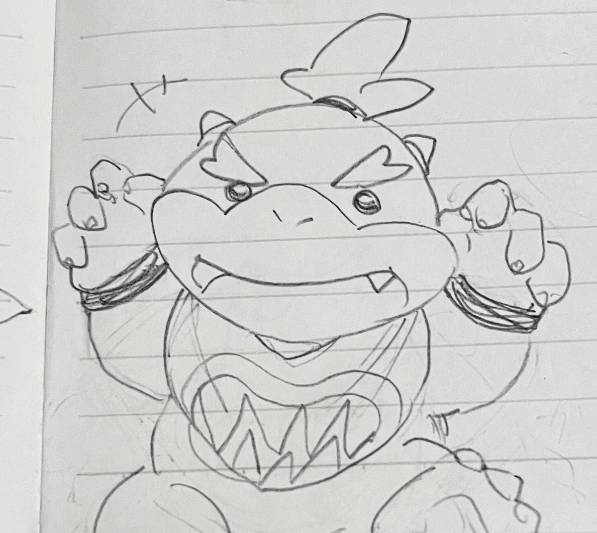 p_frdi's tweet photo. クッパJrらくがき https://t.co/R69G0mGbcU