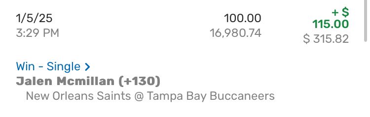 BagSeason99's tweet photo. Had to double dip Mcmillian td #GamblingX https://t.co/HFLeFyrT6m