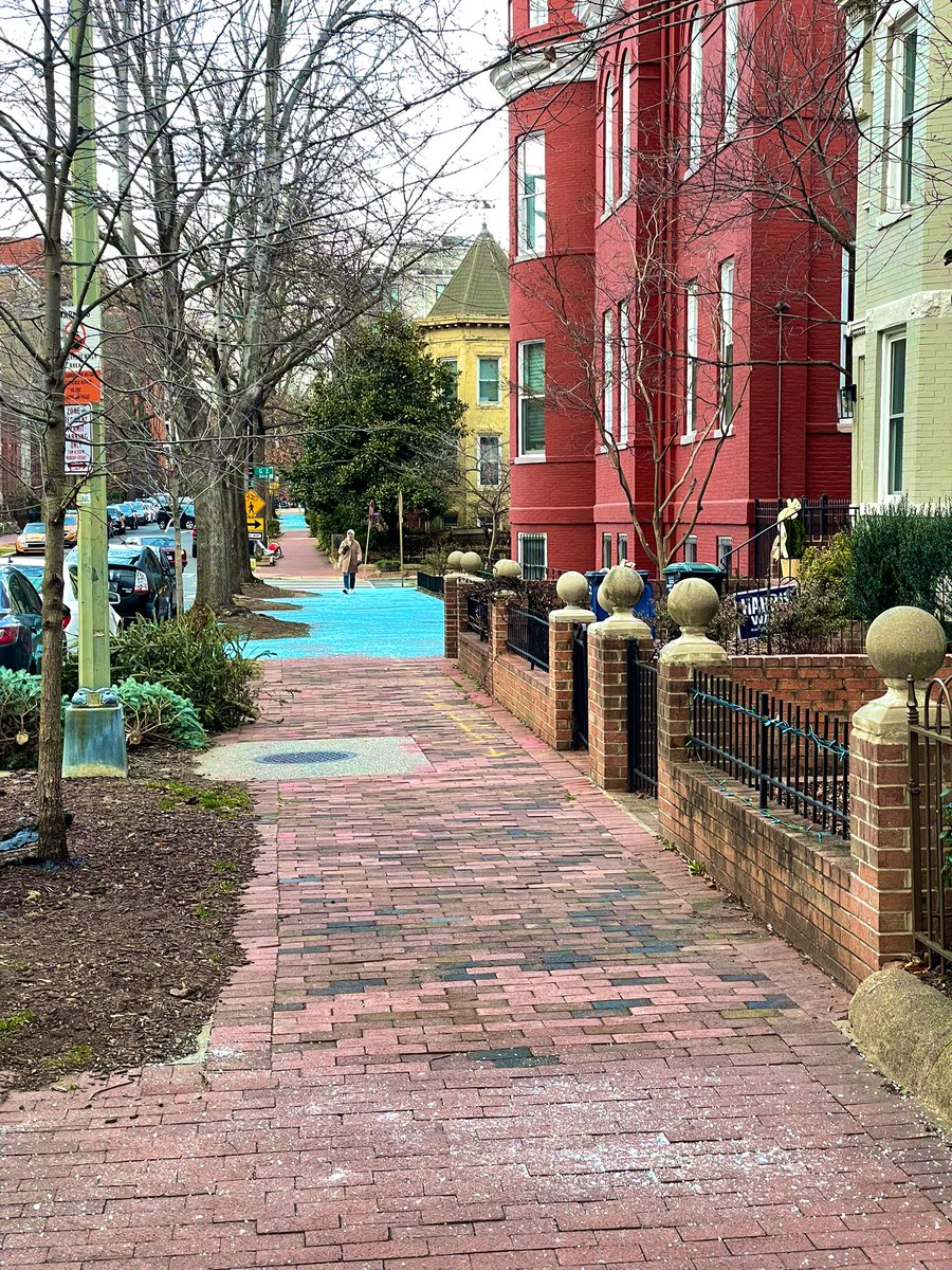 BLPrime's tweet image. If your sidewalk looks like a blue lagoon, you might be going a little overboard on the salt application. ❄️