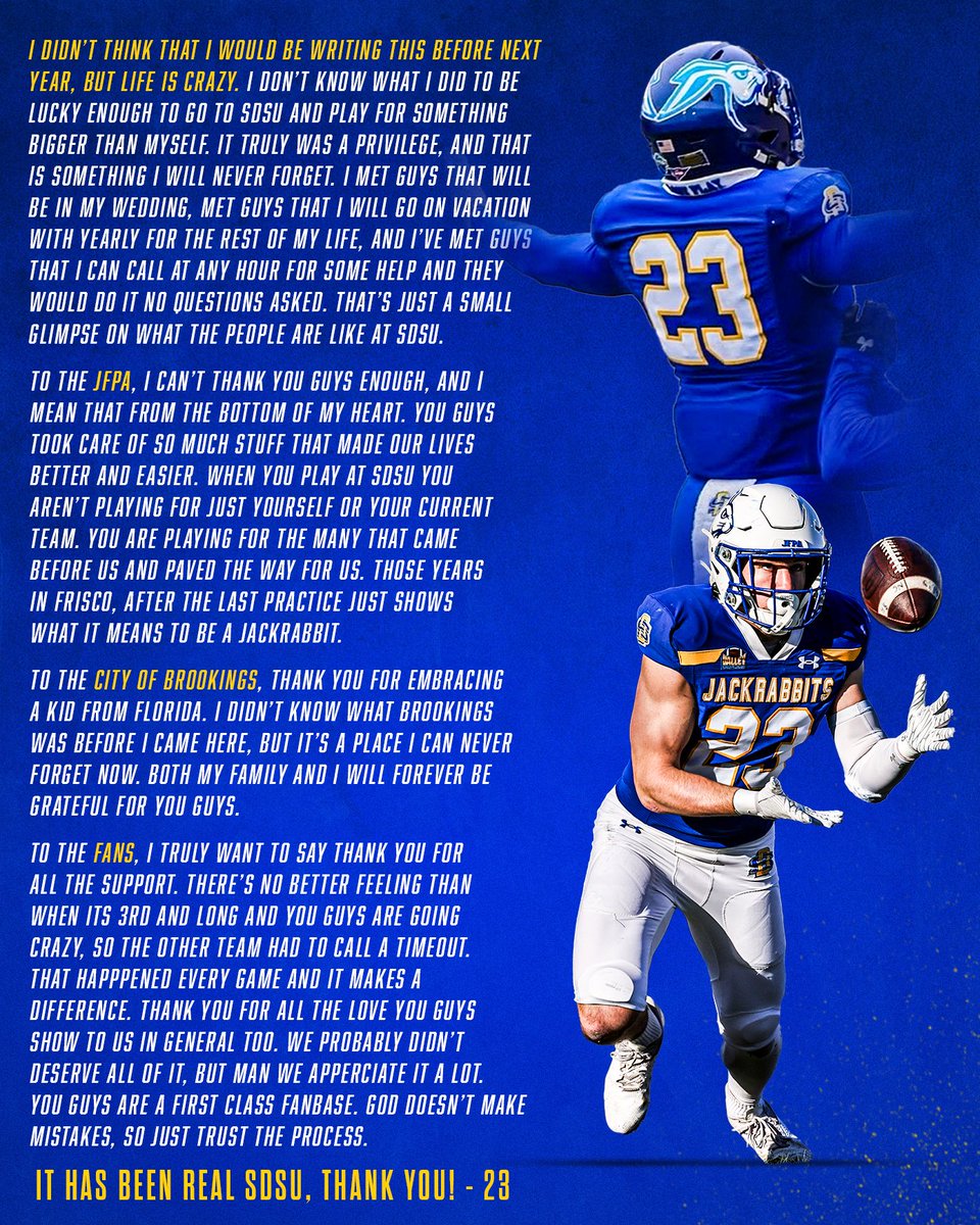 Thank You SDSU, from the bottom of my heart💙

🔜 Go Cougs ❤️