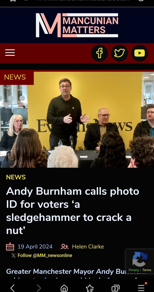 ReformUKBury's tweet photo. @GregHands Andy Burnhams take on it .. and his own admissions policy for his question time https://t.co/HSzInZX54M