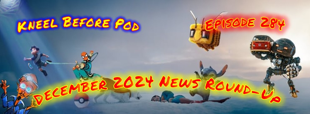 #December2024 #NewsRoundUp #Podcast. We discuss #TheOdyssey, young #SpiderMan,  #GlenPowell's work ethic and more

#Minecraft #Superman #Marvel #DC #Ghostbusters #ChristopherNolan #Aardman #Pokemon #MastersoftheUniverse #Tangled

kneelbeforeblog.co.uk/podcasts/decem…

pod.link/kneelbeforepod
