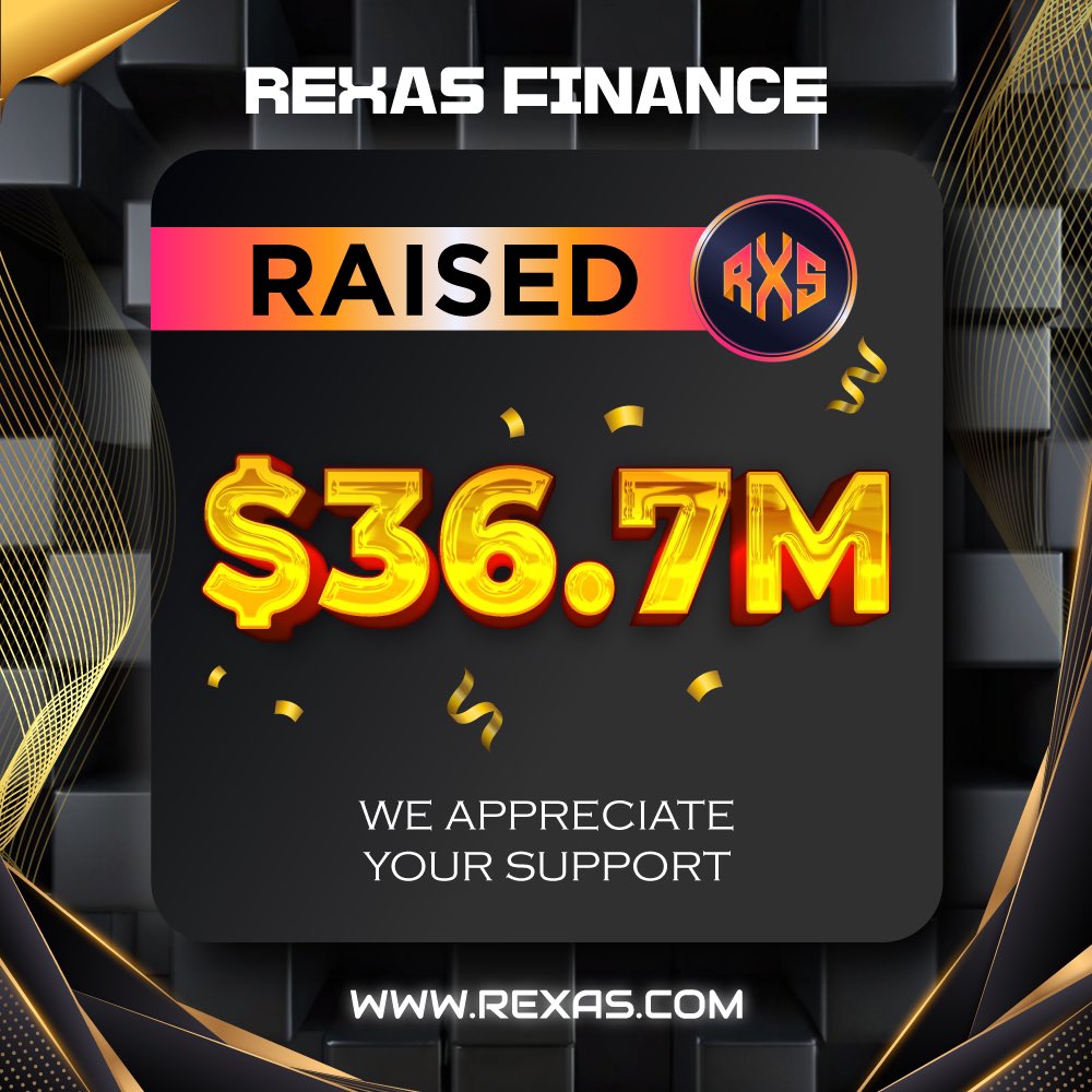 rexasfinance's tweet image. ⭐️ Milestone Alert! ⭐️

Rexas Finance has successfully raised $36.7 Million! 🚀

Thank you for your support! 👍

Buy Now: Rexas.com

#rexas $RXS #RexasFinance #Crypto