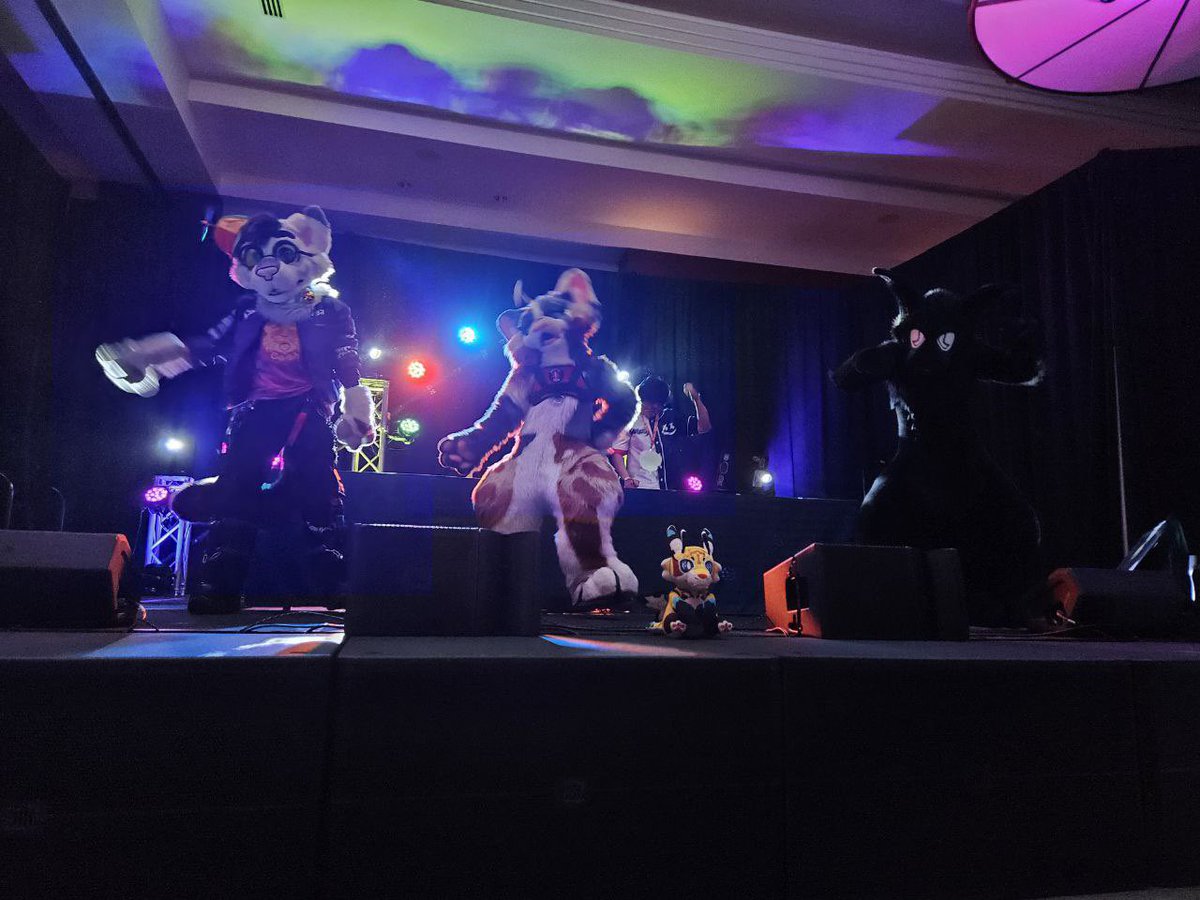 fenne_k's tweet image. Honest to god #PDFC #pdfc2025 this was the best night of my god damn life. Biggest crowd I’ve ever played for and the energy was so insane. Thank you Painted Desert Furcon!!!! And thanks to everyone person who showed up. It really felt like a dream come true 💜💜💜🤎🤎🤎