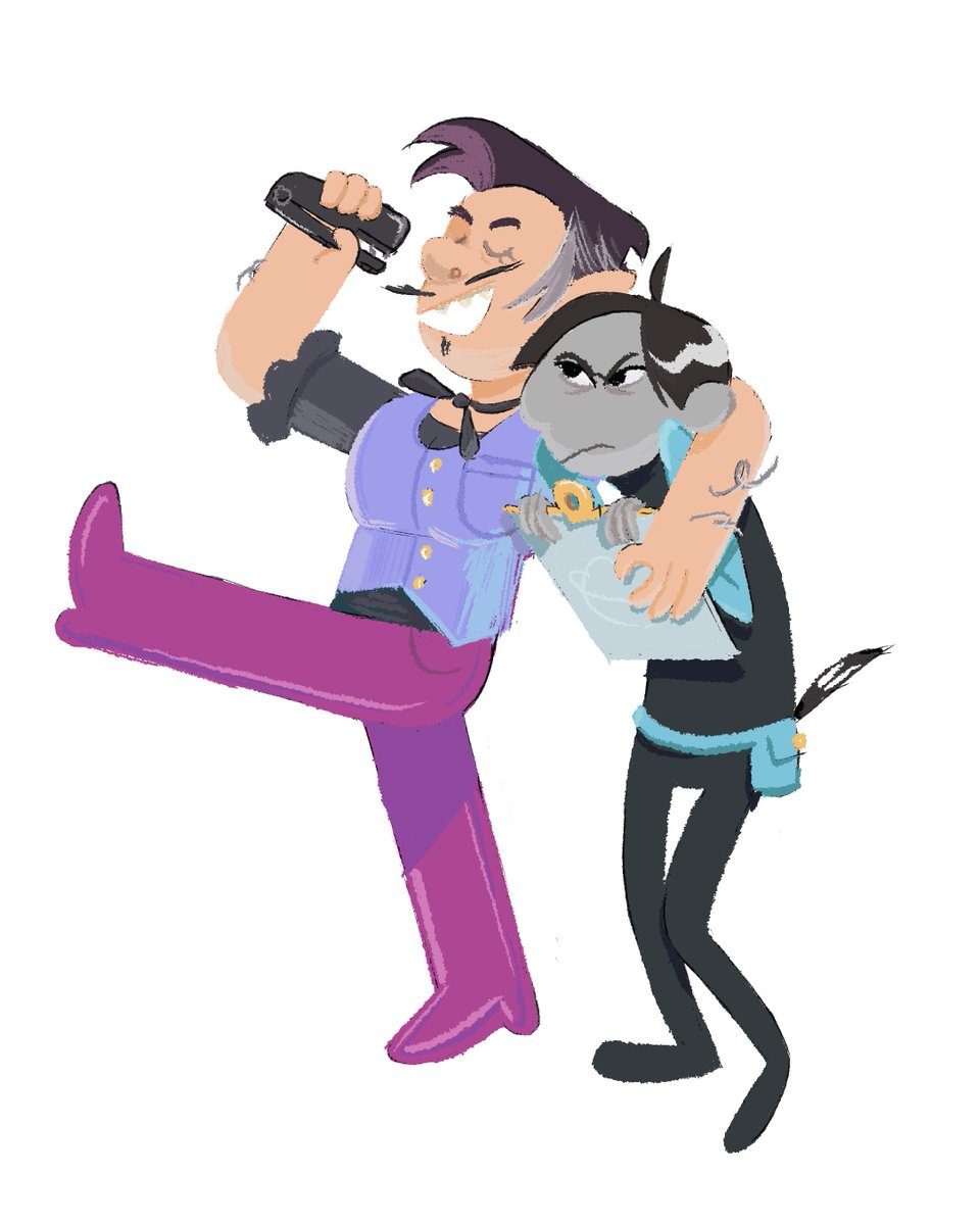sighfy_'s tweet image. i love my alt designs for David + Trexel so much- they are a bit more based on their pilot ep personalities though hehe😅 #stellarfirma #trexelgeistman #david7