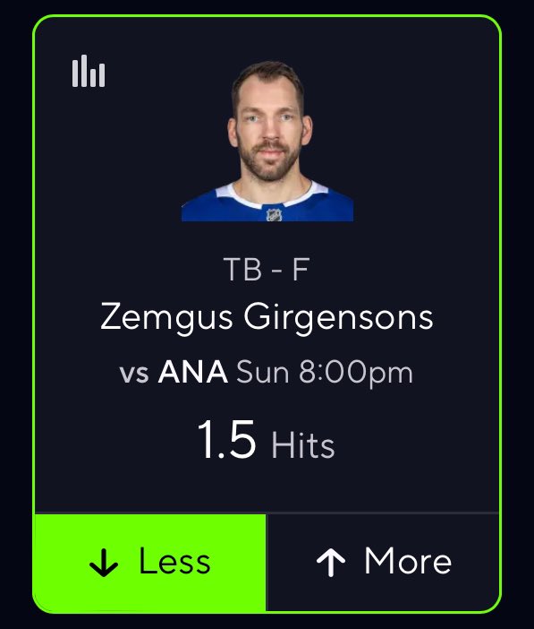 realphp_'s tweet image. 🏒NHL Prop🏒
☘️Zemgus Girgensons U 1.5 Hits☘️
ANA ranked dead last in hits allowed 
Under in 5/L10 Avg. 1.5 
Under in 14/18 games away this season 
Avg. 1.3
Under in 2/2 0 rest days this season 
Avg. 0.5
#NHL #Gamblingx