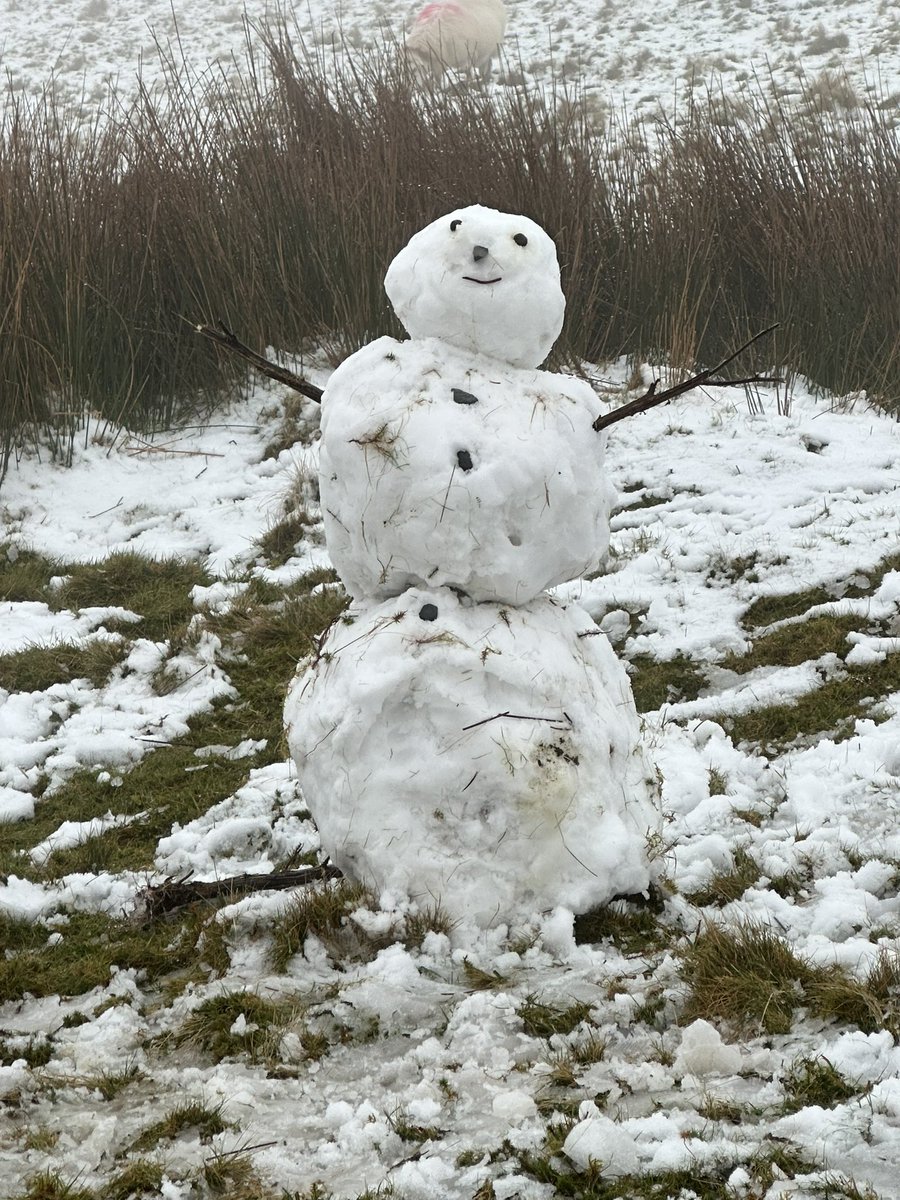 clairejadshead's tweet image. Snow DONE! First time on Rangers Path up Snowdon in knee deep snow. Can’t take credit for the snowman ⛄️ though 😂 #snowdon #snowday