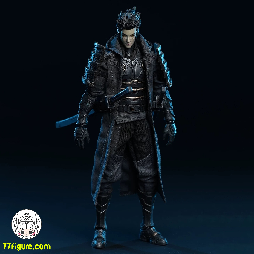 先行販売] VToys 1/12 VSD010 BMS CF サイバーパンク 武士 滝 塗装済み
