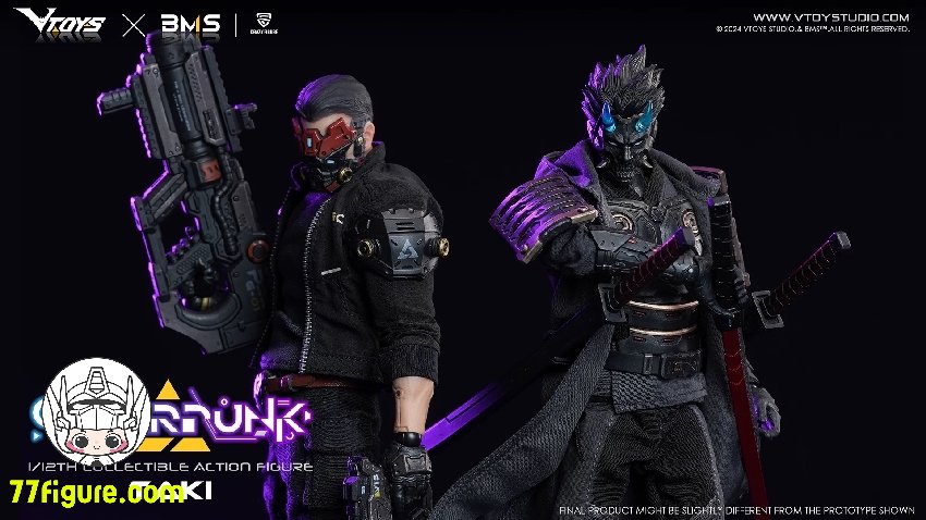 先行販売] VToys 1/12 VSD010 BMS CF サイバーパンク 武士 滝 塗装済み