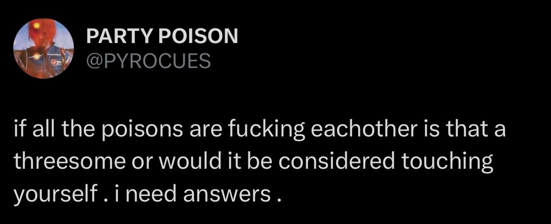 Poisons i love you all so much