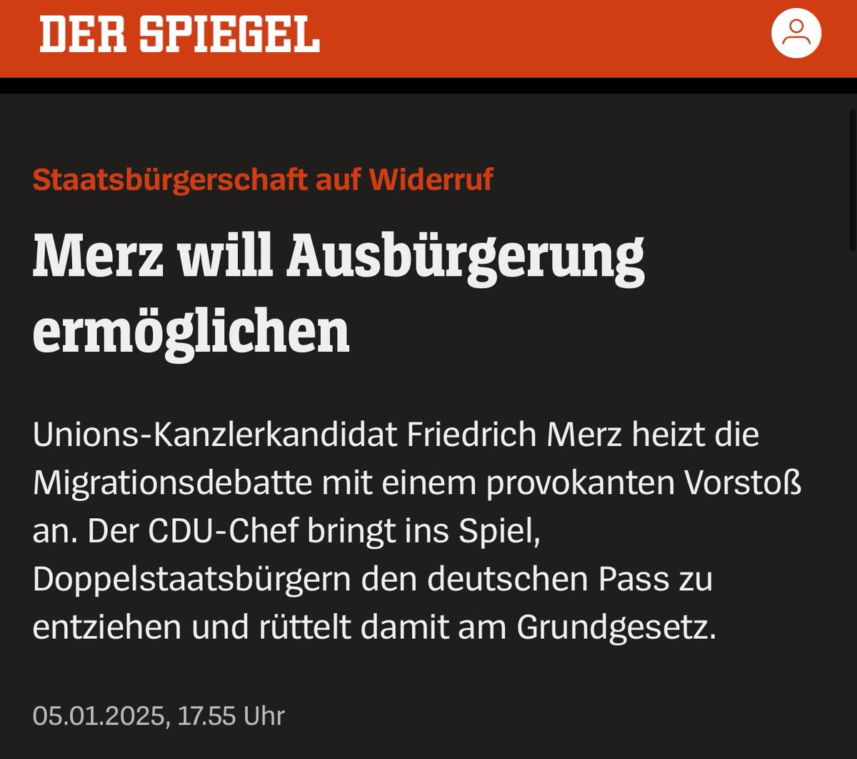 Ich bin in Deutschland geboren, aufgewachsen, in die Schule gegangen, hier arbeite ich, habe ich Familie gegründet und bin politisch engagiert. Ich habe die Deutsche Staatsbürgerschaft. Und trotzdem stellt die CDU, seit ich denken kann, meine deutsche Identität in Frage. Immer
