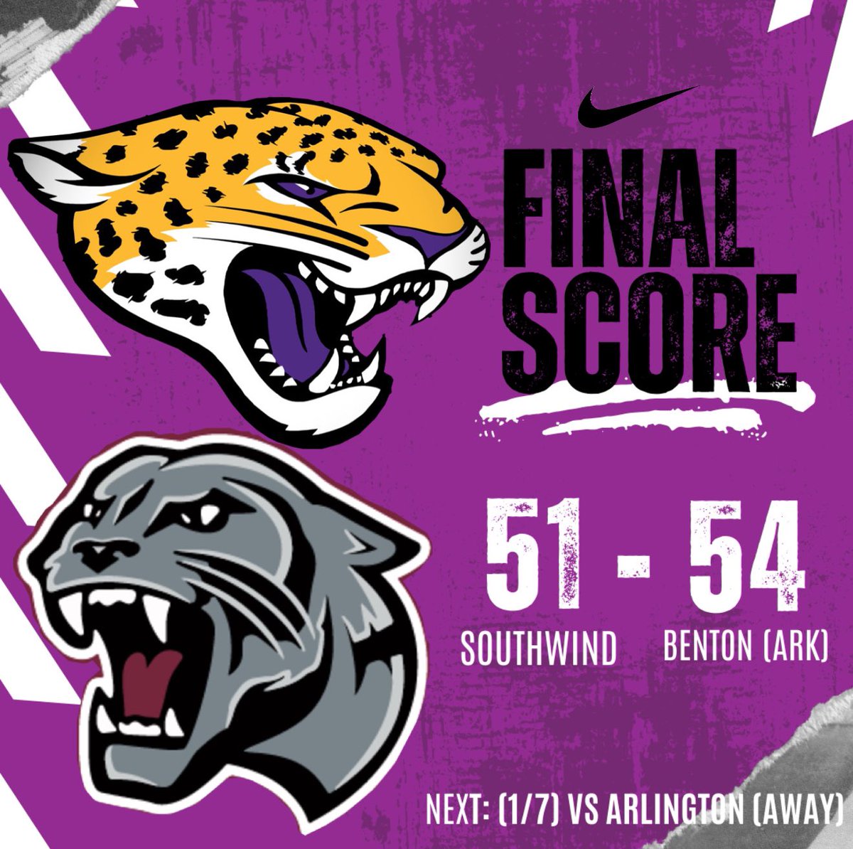 The Southwind Jaguars πππ€ (@southwindboysbb) on Twitter photo Yesterdayβs final score in the <a href="/memphishoopfest/">memphishoopfest</a> . (51-54 loss in OT)
GOOD EFFORT FELLAS, BUT THERE IS MORE WORK TO BE DONE! πππ€
Next: (1/7) @ Arlington High School
#JAGNATION #THEWIND #38135 Yesterdayβs final score in the <a href="/memphishoopfest/">memphishoopfest</a> . (51-54 loss in OT)
GOOD EFFORT FELLAS, BUT THERE IS MORE WORK TO BE DONE! πππ€
Next: (1/7) @ Arlington High School
#JAGNATION #THEWIND #38135