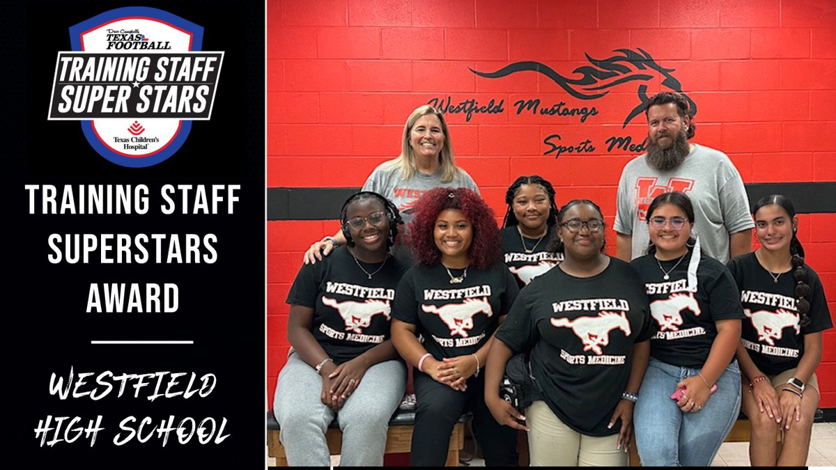 Dave Campbell’s and <a href="/TexasChildrens/">Texas Children's</a> have teamed up to spotlight student training squads in the Houston and Austin markets. This week we will be highlighting the hard work and dedication of <a href="/whsmustangs/">Westfield Mustangs</a>!

texasfootball.com/texas-children…

<a href="/whsmustangs/">Westfield Mustangs</a> | <a href="/fb_westfield/">Westfield Mustang Football</a> | <a href="/SpringISDAthl/">Spring ISD Athletics</a>