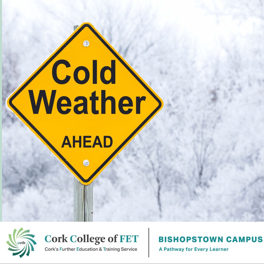 Cork College of FET - Bishopstown Campus ๐ฎ๐ช ๐ช๐บ (@fetbishopstown) on Twitter photo Further update on classes in <a href="/FETBishopstown/">Cork College of FET - Bishopstown Campus ๐ฎ๐ช ๐ช๐บ</a> on 6th January
Majority of classes will move to online learning. Check Moodle for your online learning link.
Phase Two Electrical Registration for new classes starting will start at 1pm.
<a href="/apprenticesirl/">Apprenticeship Irl</a> <a href="/corketb/">CorkETB๐ฎ๐ช๐ช๐บ</a> <a href="/CorkSafetyAlert/">Cork Safety Alerts</a> Further update on classes in <a href="/FETBishopstown/">Cork College of FET - Bishopstown Campus ๐ฎ๐ช ๐ช๐บ</a> on 6th January
Majority of classes will move to online learning. Check Moodle for your online learning link.
Phase Two Electrical Registration for new classes starting will start at 1pm.
<a href="/apprenticesirl/">Apprenticeship Irl</a> <a href="/corketb/">CorkETB๐ฎ๐ช๐ช๐บ</a> <a href="/CorkSafetyAlert/">Cork Safety Alerts</a>