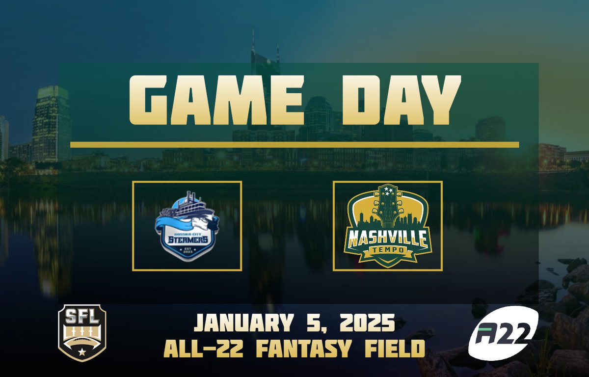 Nashville Tempo (@nashtemposfl) on Twitter photo Season 24 starts today! We take on a tough <a href="/BCSteamers2023/">BossierCitySteamers</a> squad to kick things off. Make sure you tune in. <a href="/simulationfl/">Simulation Football League</a> #raisethetempo Season 24 starts today! We take on a tough <a href="/BCSteamers2023/">BossierCitySteamers</a> squad to kick things off. Make sure you tune in. <a href="/simulationfl/">Simulation Football League</a> #raisethetempo