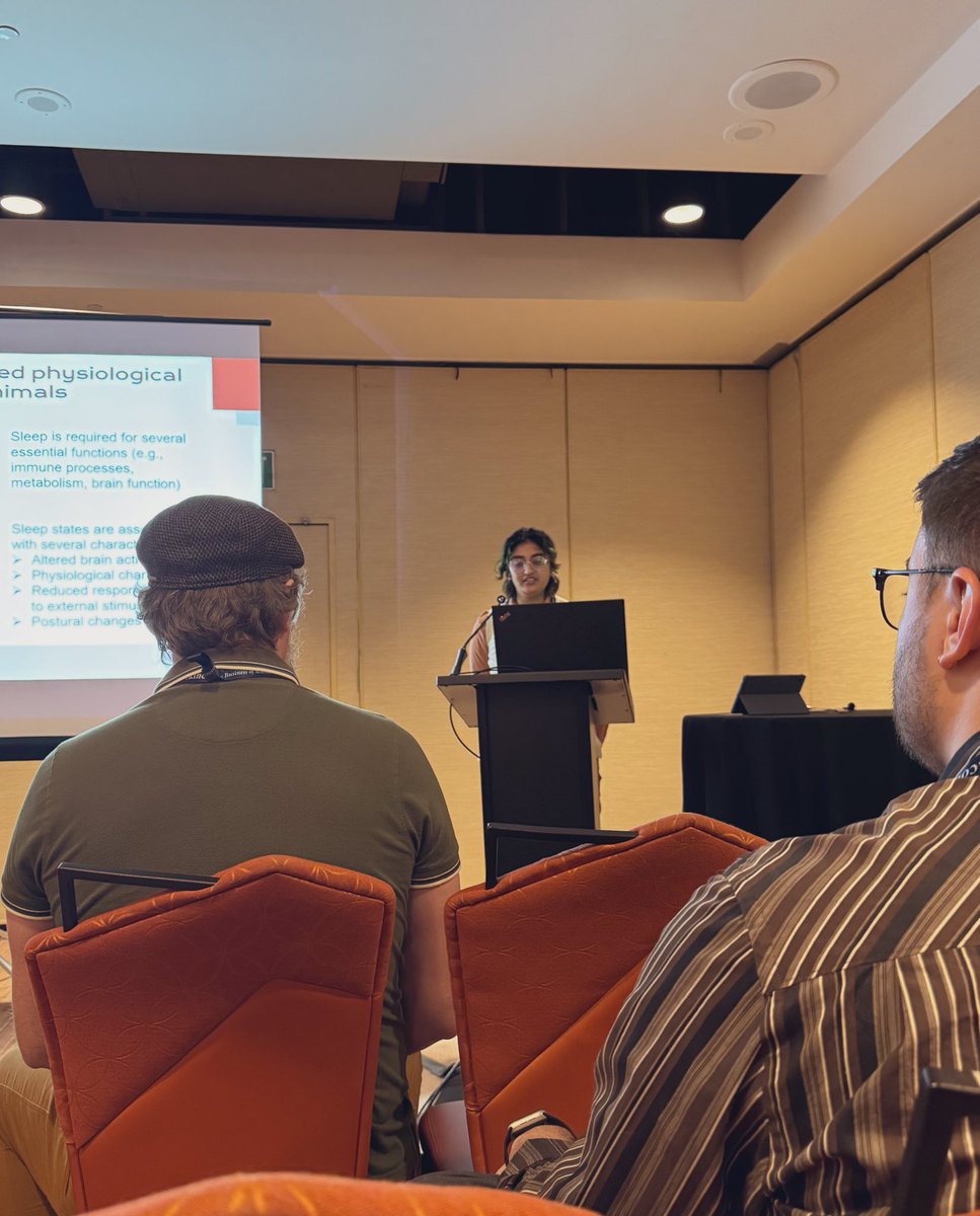 Today@scib2025, our lab tech @spruharami presented her exciting work recording the neural activity of the antennal lobe during mosquito sleep! Stay tuned for more from this work!