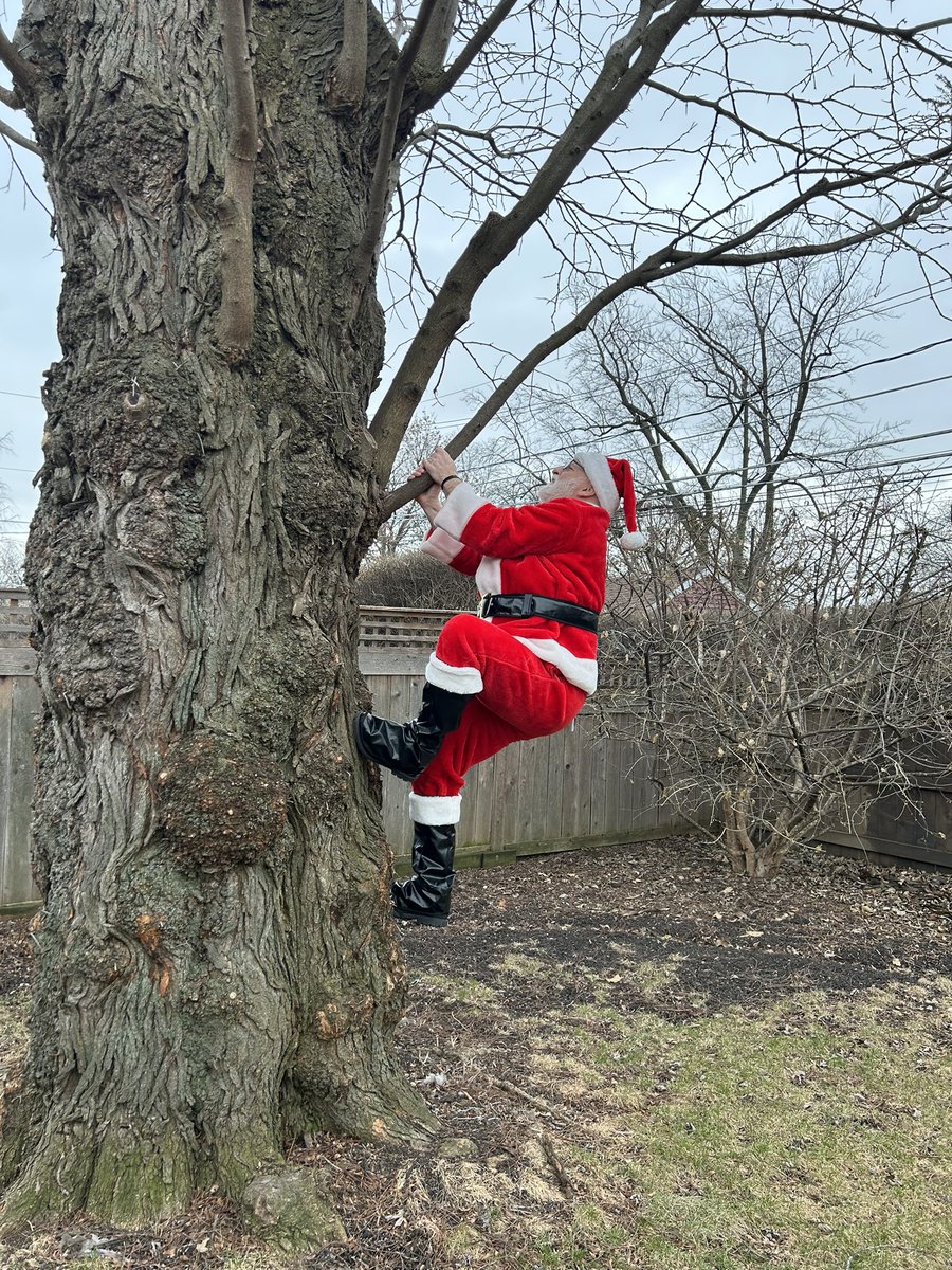 Like Rocky, Kris Kringle has some unorthodox yet very effective training methods to get ready for next year! #OffSeasonSanta