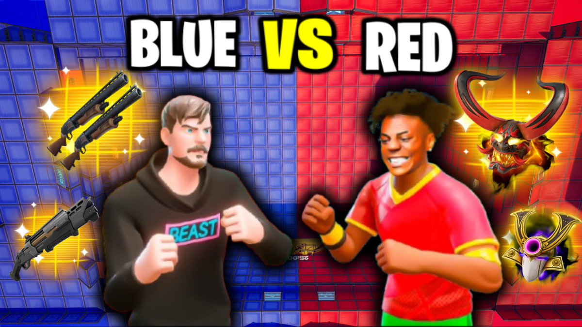 MrBeast VS Ishowspeed 🔴🔵 - 0059-4098-0663
🔫 All Weapons
✅ Very Fun Red Vs Blue
🔥 10 Coins Per Elimination
💸The First Team To Get 200 Kills Wins