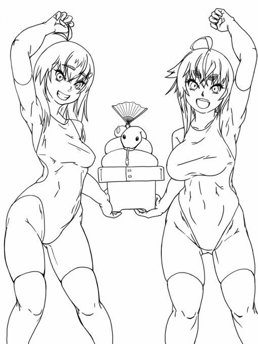 今日の進捗は線画まで。 