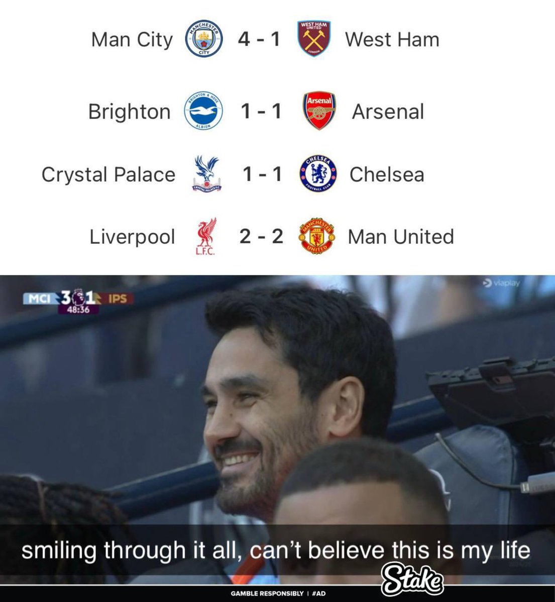 heis_kevn's tweet photo. Man City fans today https://t.co/ilWSfhYdAE