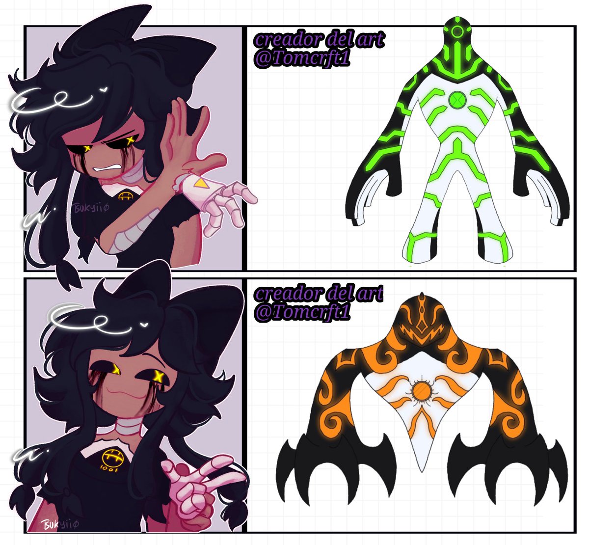DonComicGAJPA's tweet photo. Los creadores de los art son @monocromia02 @Tomcrft1 @metalmadnessxz @WAttzZ_Official y @RotecG14337
#Chaquetrix #Ben10 #Ben10classic #Ben10Art #ben10fanart #logos #logo #Mecamorfo #mudredrones #Halloween #Navidad #art #carnitrix #monocromia02 #Rotec #Cyrus #WAttzZ_Official #oc https://t.co/eGvlVkCX1J
