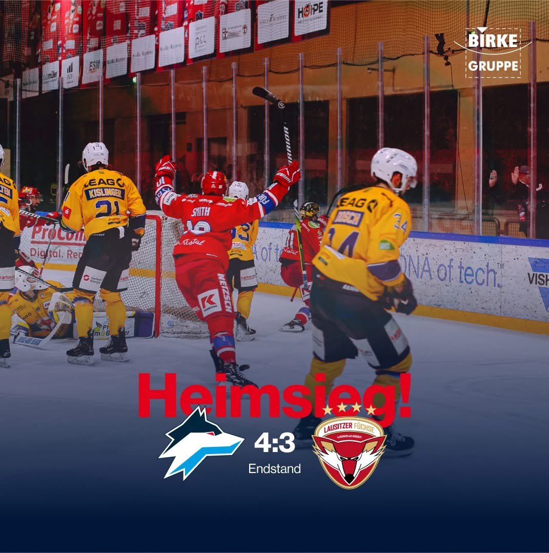 selberwoelfe's tweet photo. Wir gewinnen unser erstes Heimspiel im Jahr 2025 mit 4:3 gegen die Lausitzer Füchse.
#Endstand #SELLFX #DEL2 #HerzblutEishockey #SelberWölfe https://t.co/F94VQV1Cjh