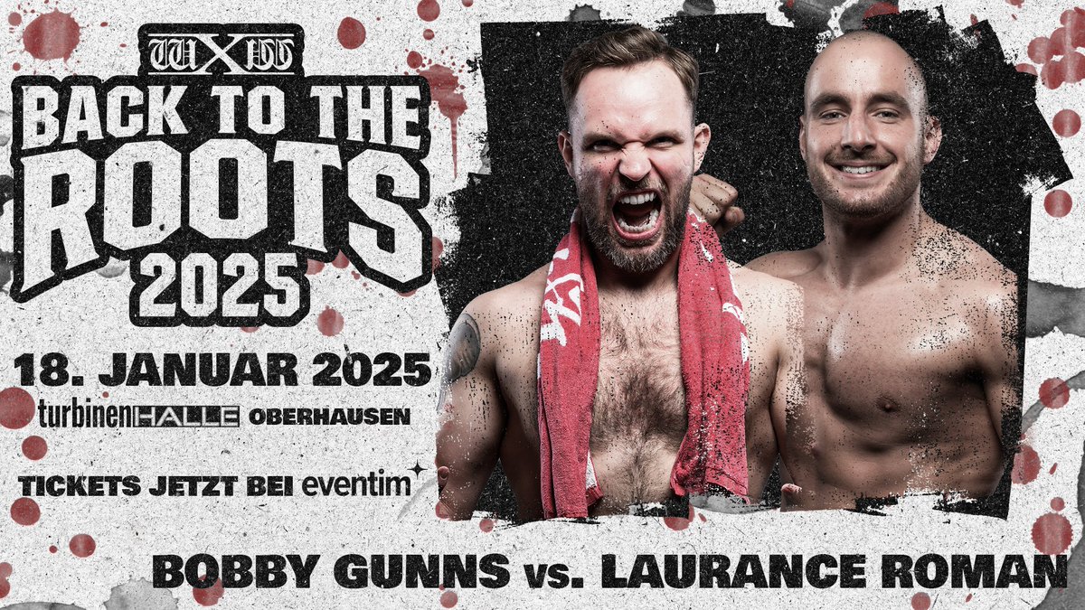 wXw Germany (@wxwgermany) on Twitter photo Bobby Gunns trifft nach Verrat auf Laurance Roman
Bei #wXwAnniversary schockierte <a href="/BobbyGunns28/">Bobby Gunns</a>. Nach dem hart umkämpften Singles-Match gegen seine Tag Team Partnerin <a href="/StephMWrestling/">Stephanie Maze</a> verriet er sie und setzte nach seiner Attacke noch mit einer provokanten Geste, als er sich im Bobby Gunns trifft nach Verrat auf Laurance Roman
Bei #wXwAnniversary schockierte <a href="/BobbyGunns28/">Bobby Gunns</a>. Nach dem hart umkämpften Singles-Match gegen seine Tag Team Partnerin <a href="/StephMWrestling/">Stephanie Maze</a> verriet er sie und setzte nach seiner Attacke noch mit einer provokanten Geste, als er sich im