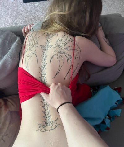 My femme is so pretty bent over the back of my couch