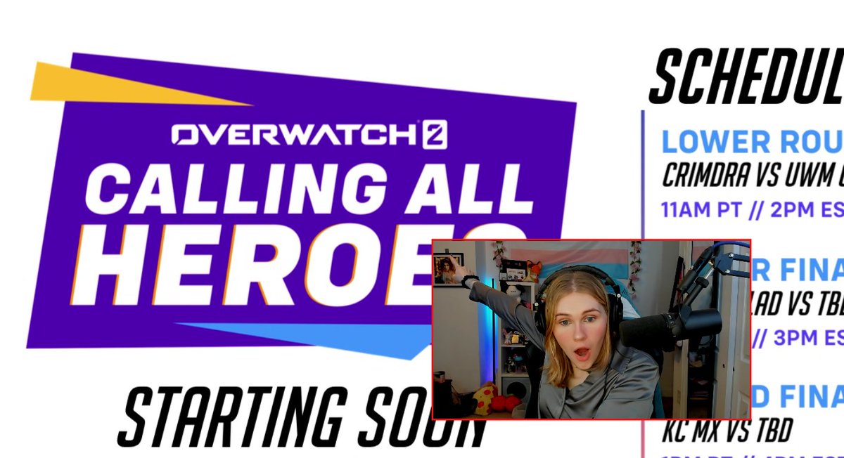 #CallingAllHeroes RISING SPOTLIGHT and Challengers LCQ Broadcast starts now!! Last stop before Champs! 🫡

Join me, <a href="/RichRadLive/">RichRad</a>, and <a href="/TinyShiny19/">TinyShiny</a> as we shall be your sherpas for this journey to the peak! 

twitch.tv/ow_esports
