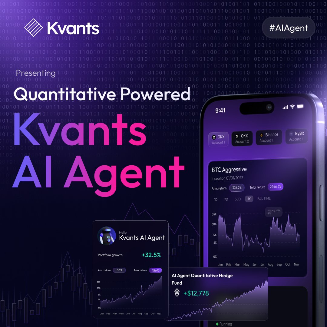 🚀 Introducing #Kvants #AI Agent

💡 Stake $KVAI to access institutional-grade strategies on #Kvants #AIAgent &amp; make alpha profits

🔥 Backed by 25+ VCs, 95% of revenue is to be used for $KVAI buyback &amp; burn

🎯 #IDO In Jan 2025

Private Sale: kvants.ai/token