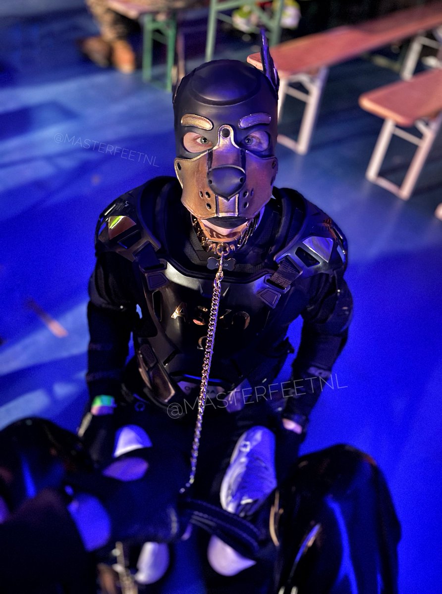 Last night at XGEAR my good boy <a href="/PupAsko/">PupAsko</a> was at the best place possible: beneath me 😈👟